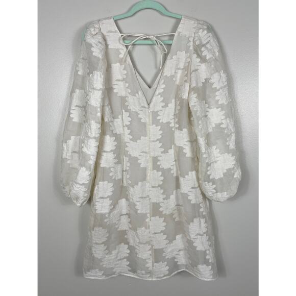 Samsoe Samsoe Anai Dress in Pristine White Medium Bridal Wedding Graduation Boho - Picture 10 of 15